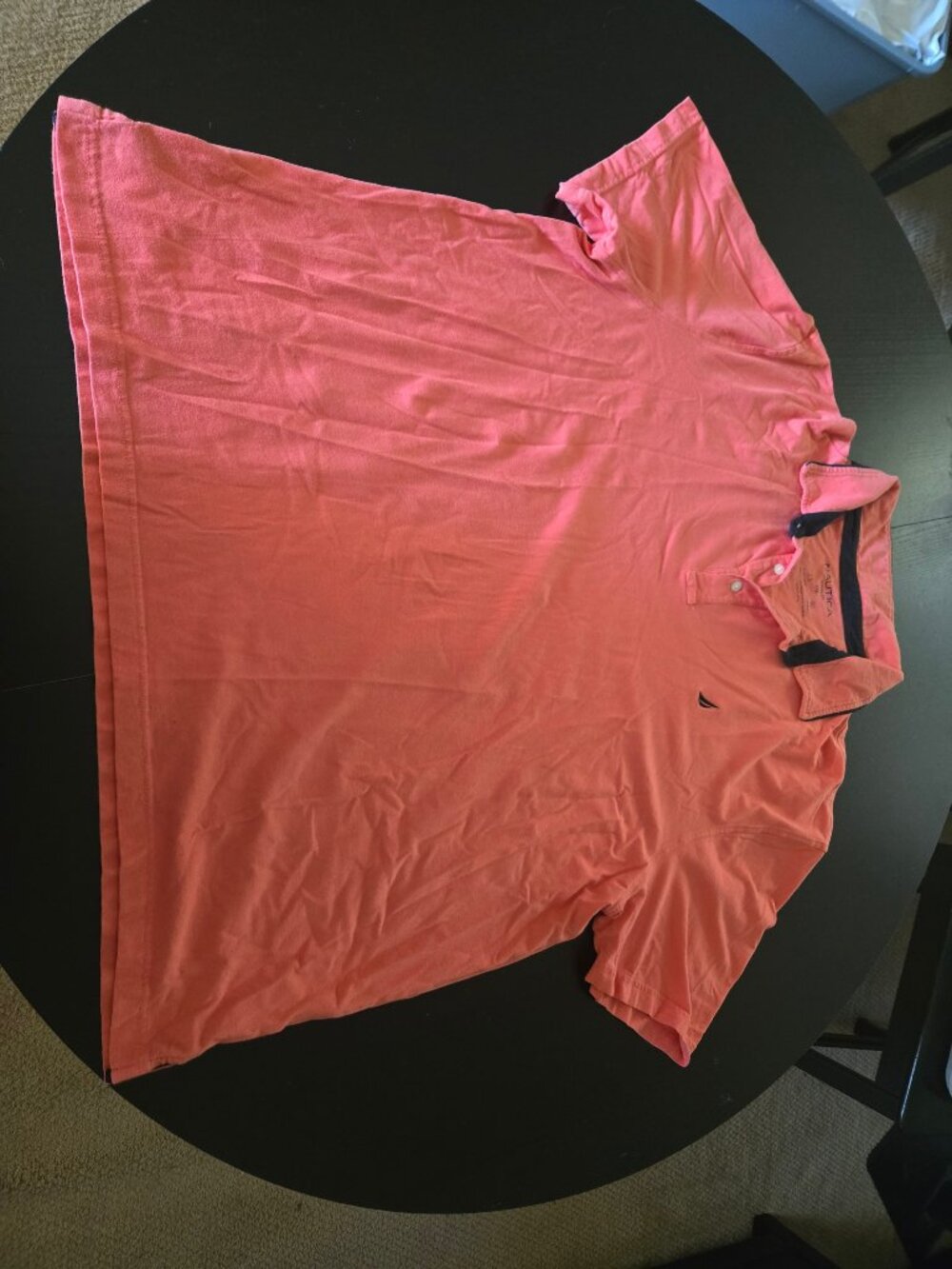 Nautica Classic Fit Active Stretch Polo Shirt Men 3XL Coral